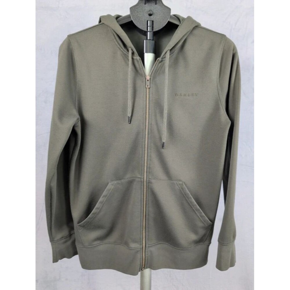 Oakley Men's Custom Fit Full-Zip Performance Hoodie Fleece (Olive Green)